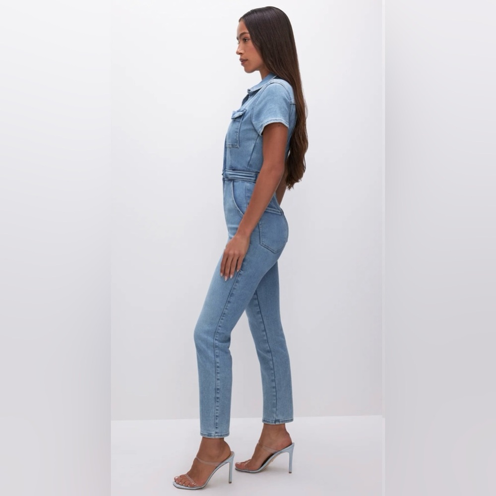 Good American Fit for Success Denim Jumpsuit - Picture 2 of 3